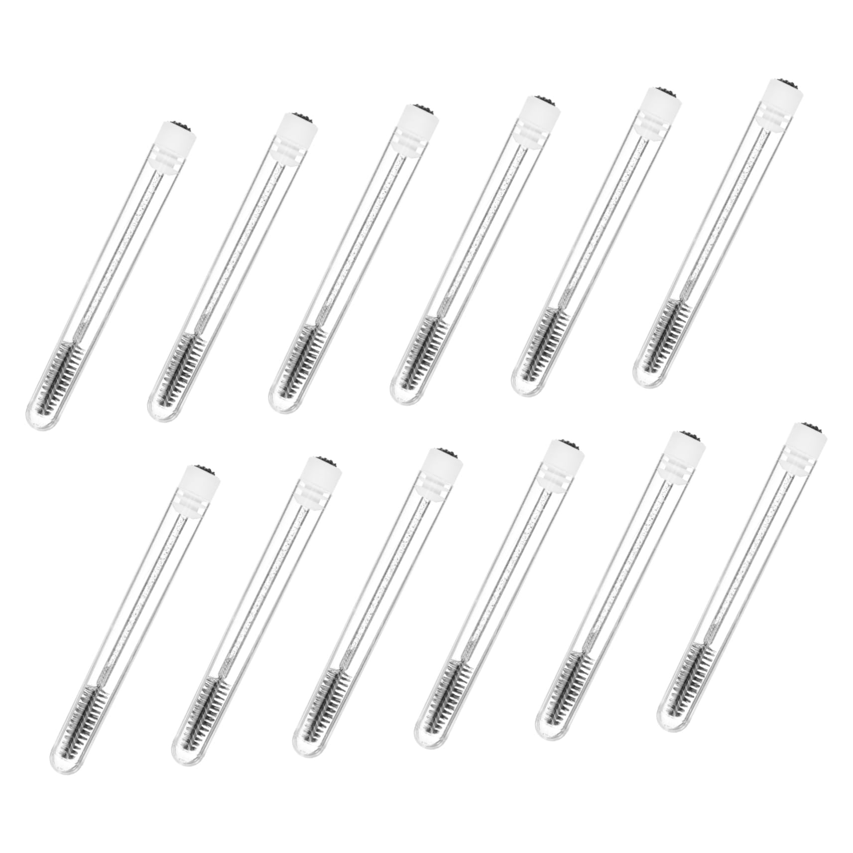 PartyKindom Elegant Crystal Wand Mascara Brush 15pcs Eyelash and Eyebrow Makeup Applicators and Portable Random