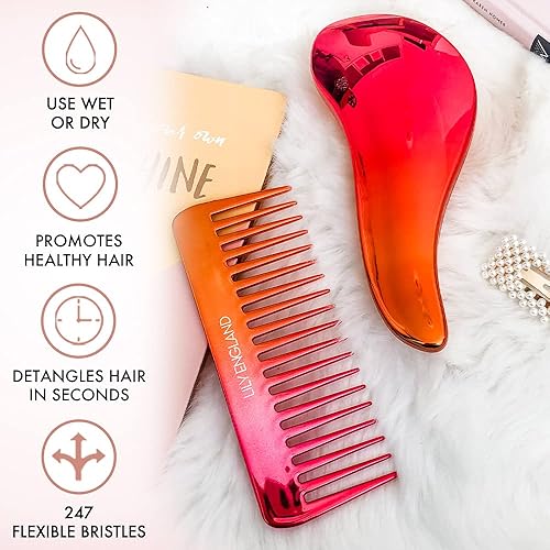 Miniatura 7 de Lily England - Juego de alisador de cabello de color oro rosa y naranja rosa