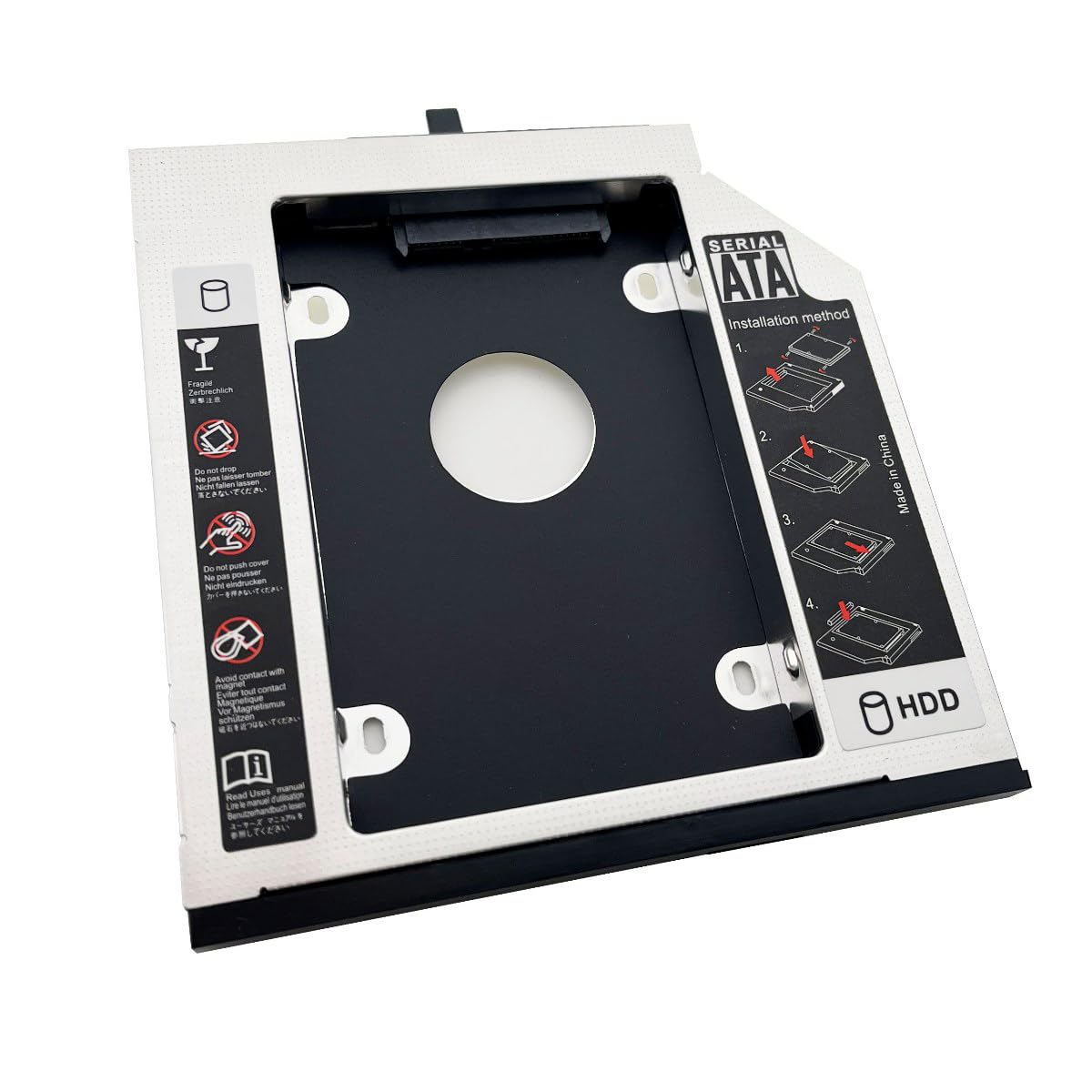 DY-tech 2nd HDD SSD Hard Drive Caddy for Lenovo Thinkpad R400 T420