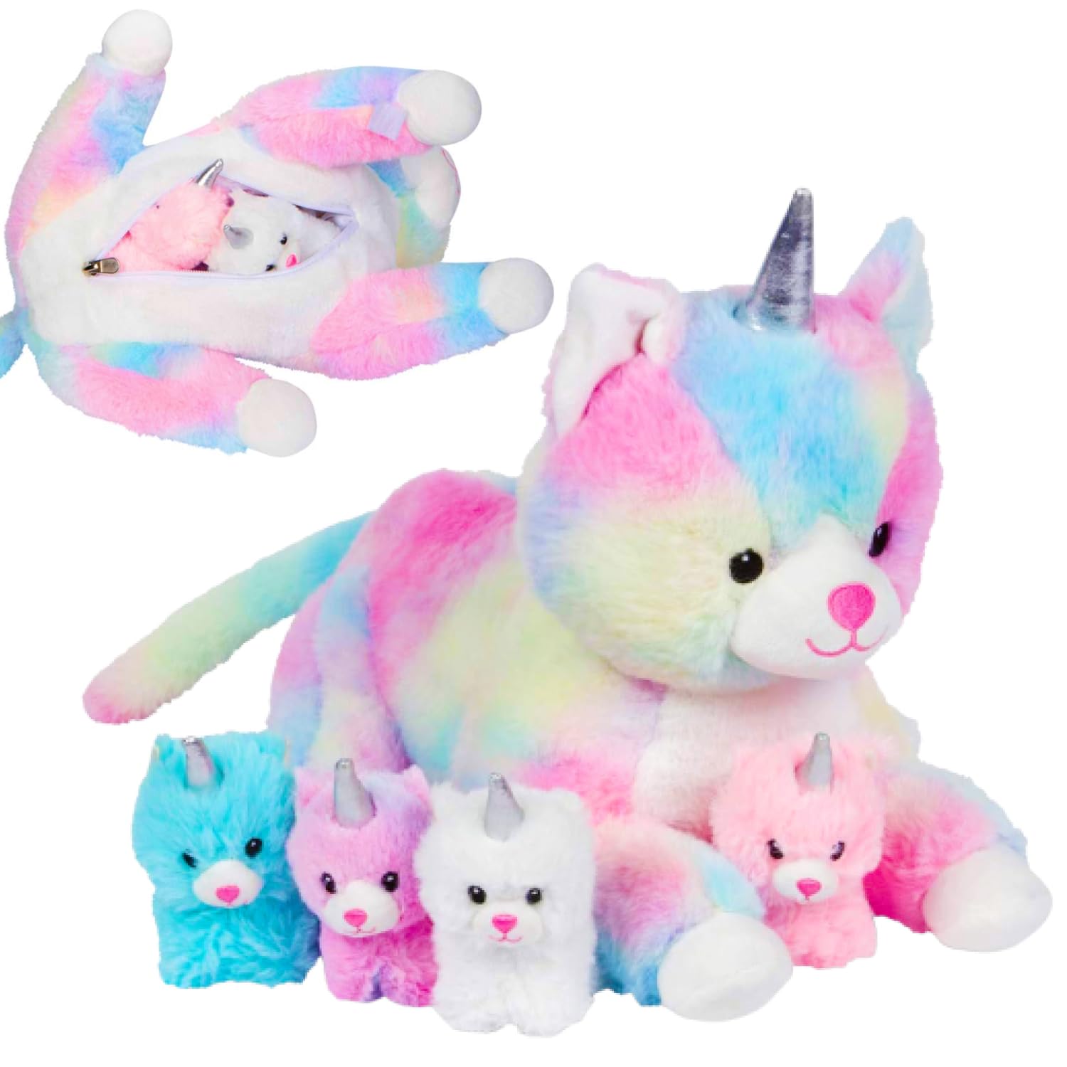 Amazon.co.jp: PixieCrush ユニコーン猫ぬいぐるみ - ママ猫