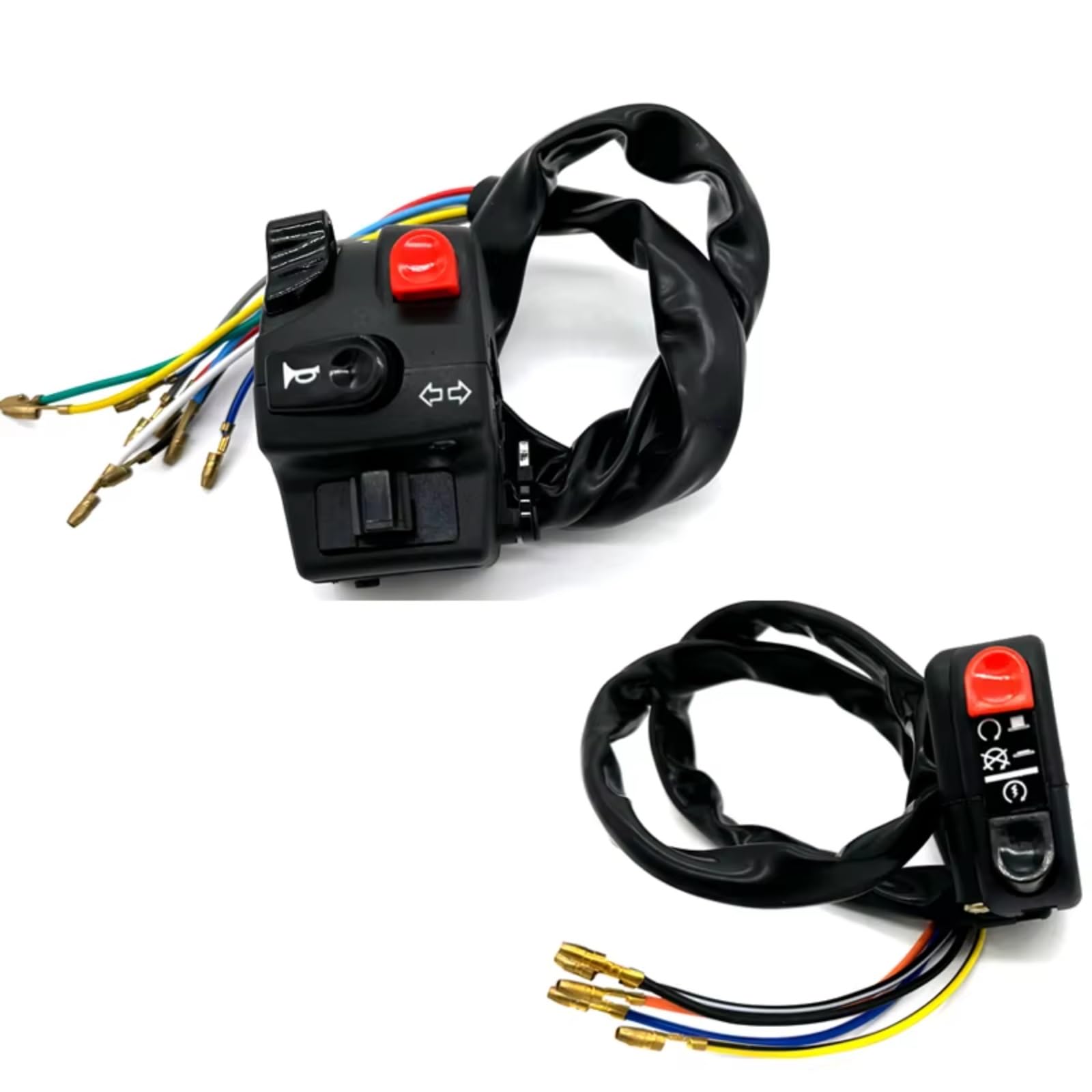 Lenkerschalter 22-mm-Motorradschalter-Lenkersteuerung Für Universellen Hupenknopf-Blinker, Elektrische Lampe, Lichtstart