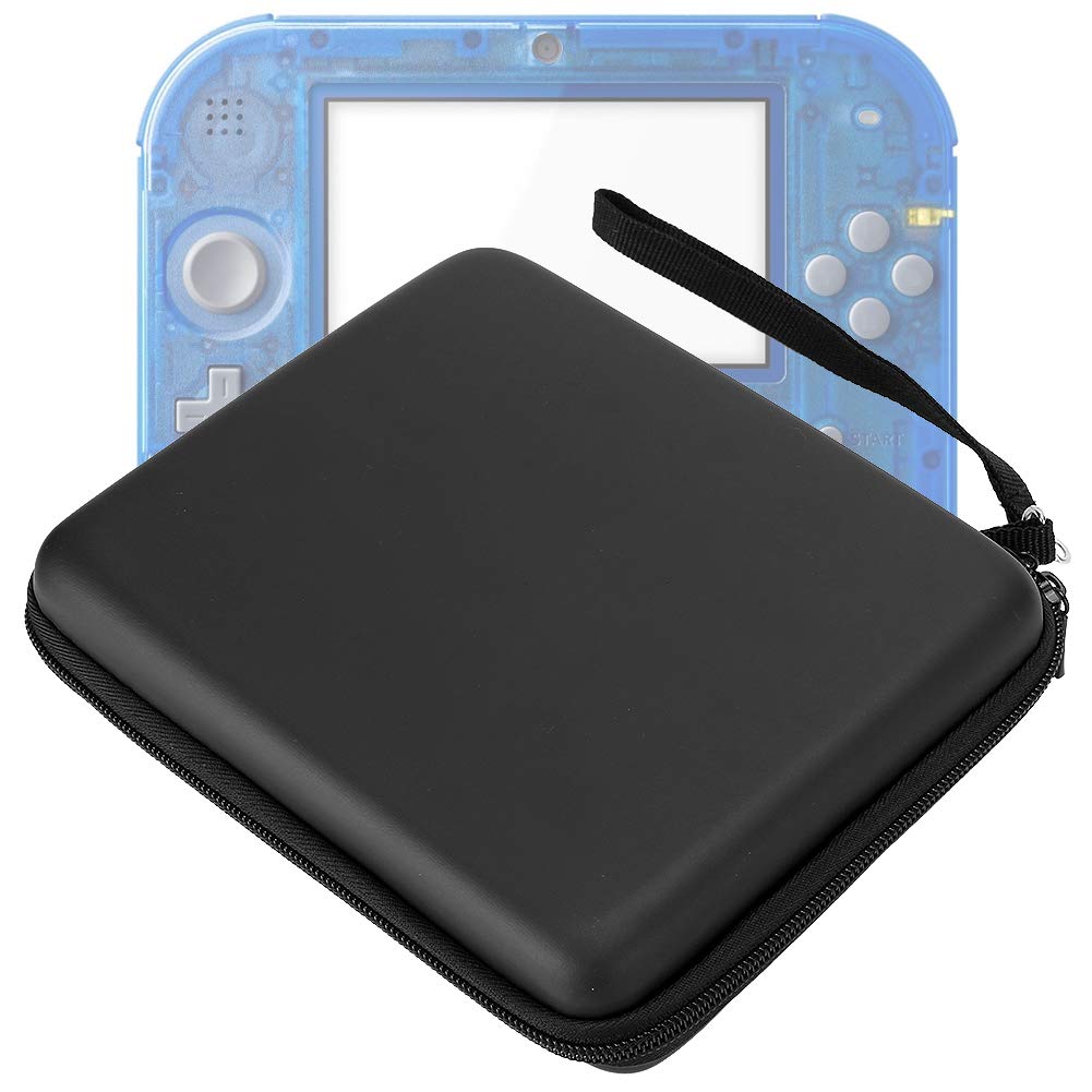 Ausla Custodia Protettiva, Custodia Protettiva Rigida in Eva per Console di Gioco, Portatile con Allacciatura, Progettata per 2DS, Antipolvere e Antiurto (Black)