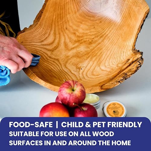 Miniatura 6 de Pulidor de Madera de Cera de Abeja Premium Segura para Alimentos y Cera para Muebles  Acondicionador de Madera Vertido a Mano  Ecológico y No Tóxico