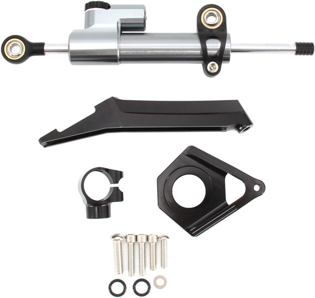 マーフ オートバイ高品質カーボンファイバーcncステアリングダンパースタビライザーブラケットfull For Yzf R6 Yzf600 若者の大愛商品 03 05 Color L 04