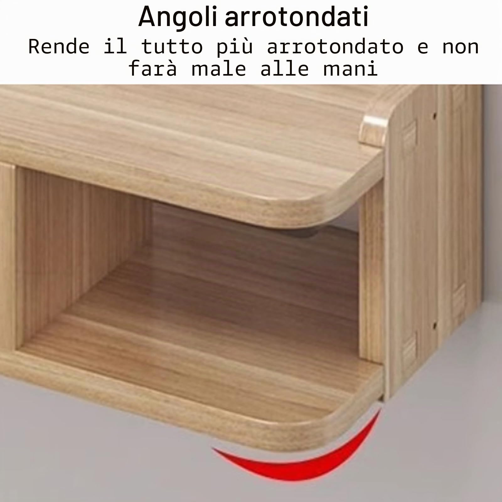 Scaffale Multimediale da Parete, Mensola Sospesa per Proiettore, Supporto per Proiettore Mensola Sospesa sotto La TV