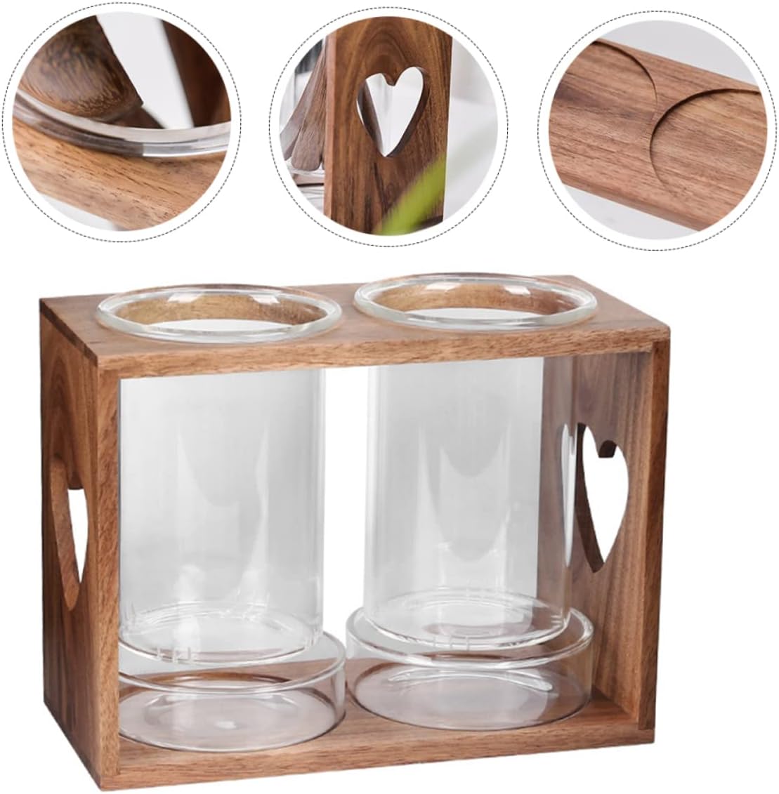 1Set Glass Drain Chopstick Holder with Rack Home Storage Rack for Cutlery Organization Includes Glass Containers Water Collecting Dishes Decorative