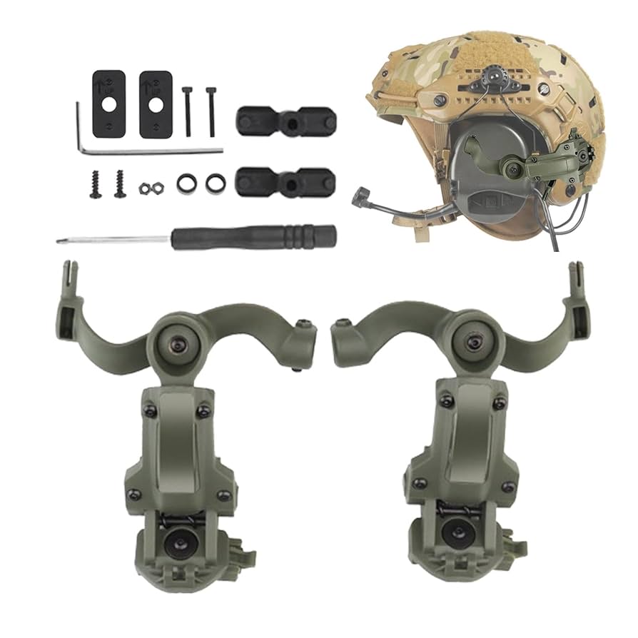 ヘルメットARCアダプターセット Amazon | ZTAC ARCヘルメット レール アダプター セット Comtac