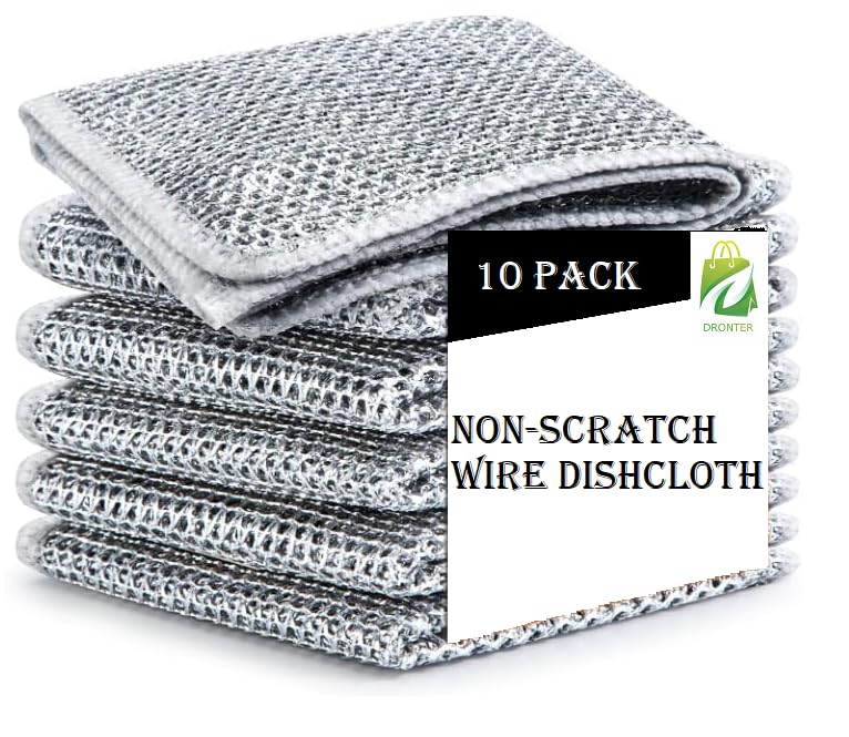 See full amazon price history chart for Multipurpose Wire Dishwashing Rags, Wet & Dry Stainless Steel Scrubber Non-Scratch Wire Dishcloth for Washing Dishes, Sinks Counters & Machine Washable (Pack of 10) Multipurpose Wire Dishwashing Rags, Wet & Dry Stainless Steel Scrubber Non-Scratch Wire Dishcloth for Washing Dishes, Sinks Counters & Machine Washable (Pack of 10) (B0D763S8JP) Amazon Price History, Amazon Price Tracker