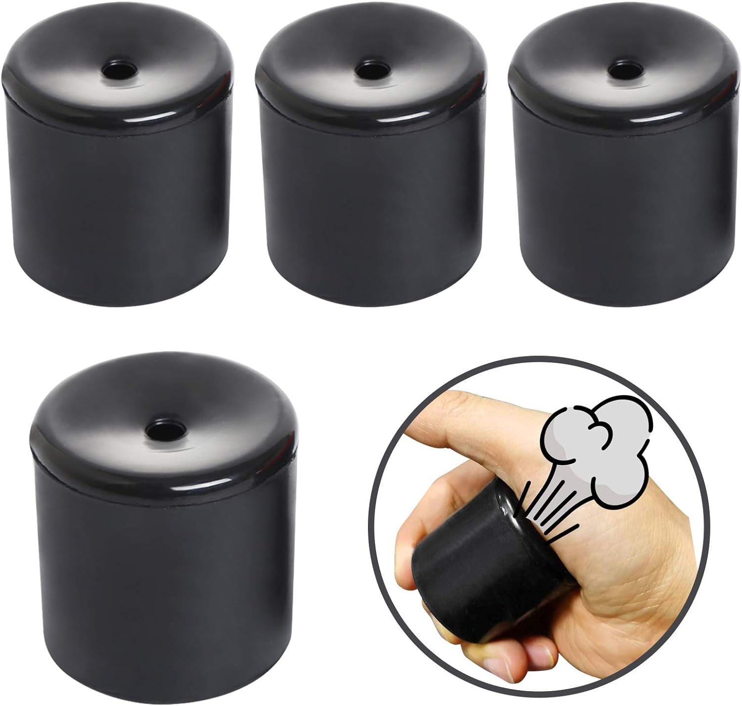 SHENGSEN 4 PCS Novelty Squeeze Pooter Break Machine Funny Le Tooter Prank Breaking Noise Maker Handle Kids Adult Gags Practical Joke Party Gift Breaking Toy (Black)