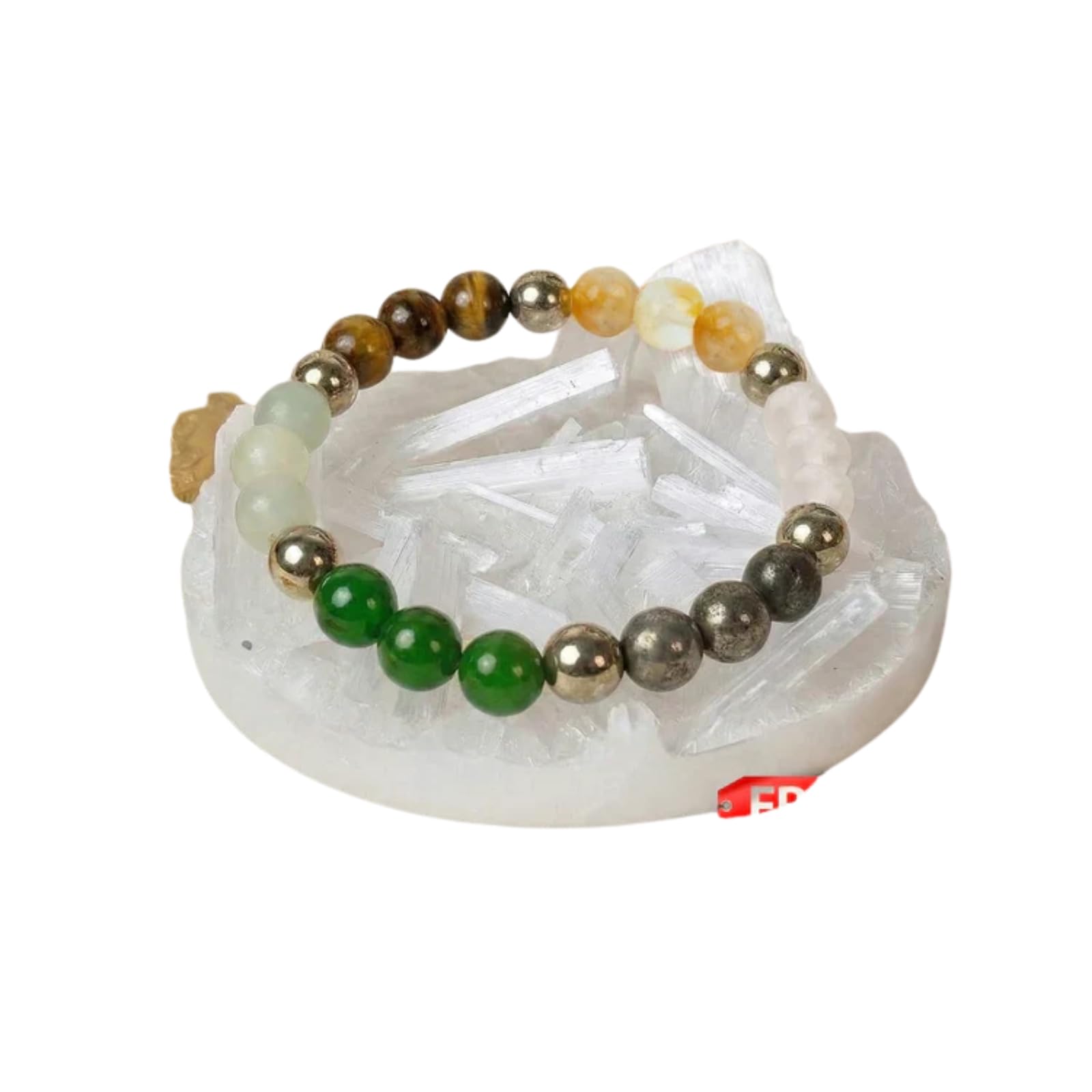 Dhan Lakshmi Bracelet With Free Raw Selenite Plate | Premium Spiritual Jewelry Set For Wealth, Prosperity & Positive Energy-image-16
