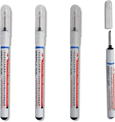 Miniatura 8 de tooloflife Marcador permanente para trabajo de carpintero, punta extra larga de 0.7 a 0.039 in, resistente al agua, para marcado de áreas difíciles