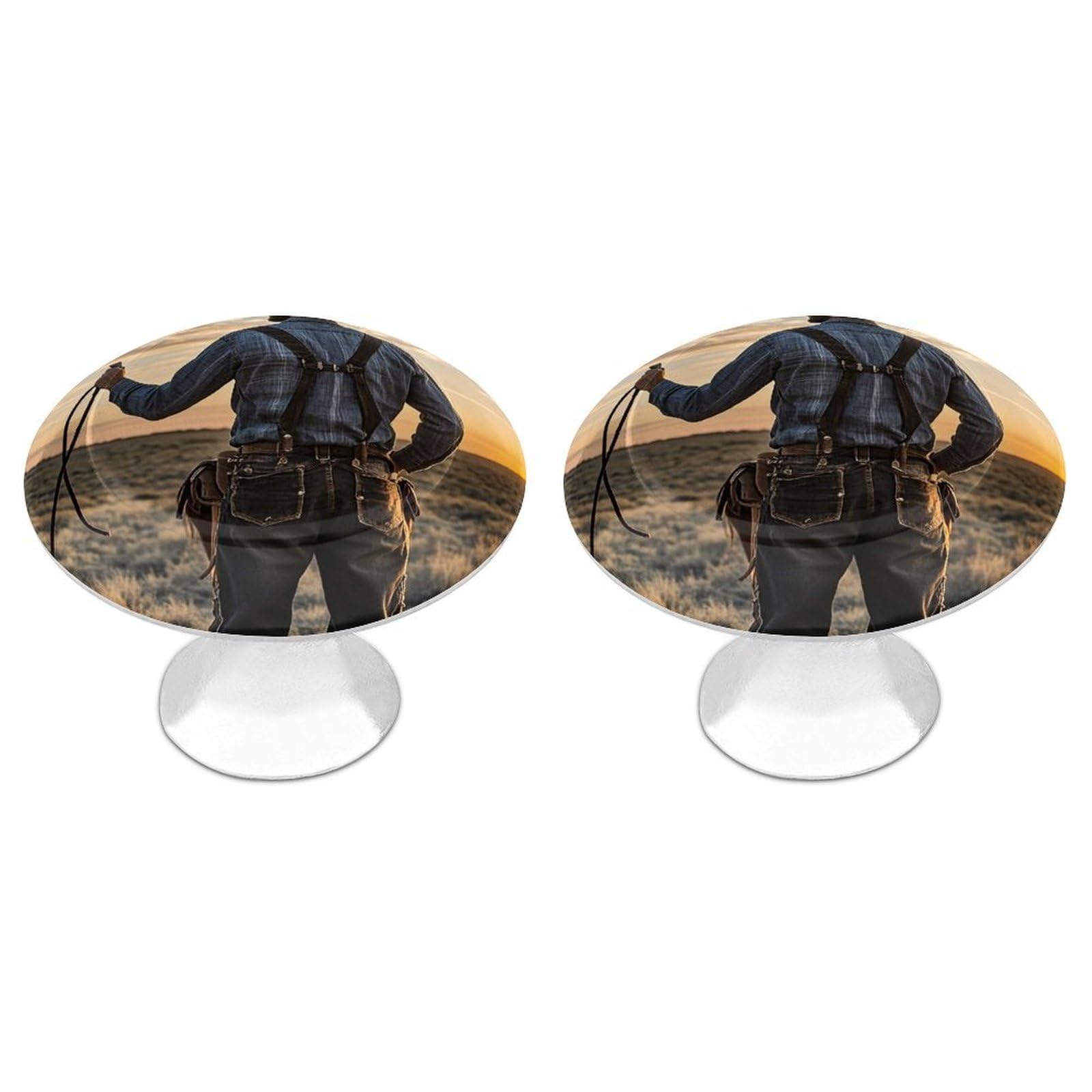Vstadank Style Cowboy West Cabinet Knob 2 Pack Round Drawer Pull Kitchen Cabinet Hardware Stainless Steel Dresser Drawer Knob Simple Cabinet Pull For Dresser Closet Door Knobs Cupboard