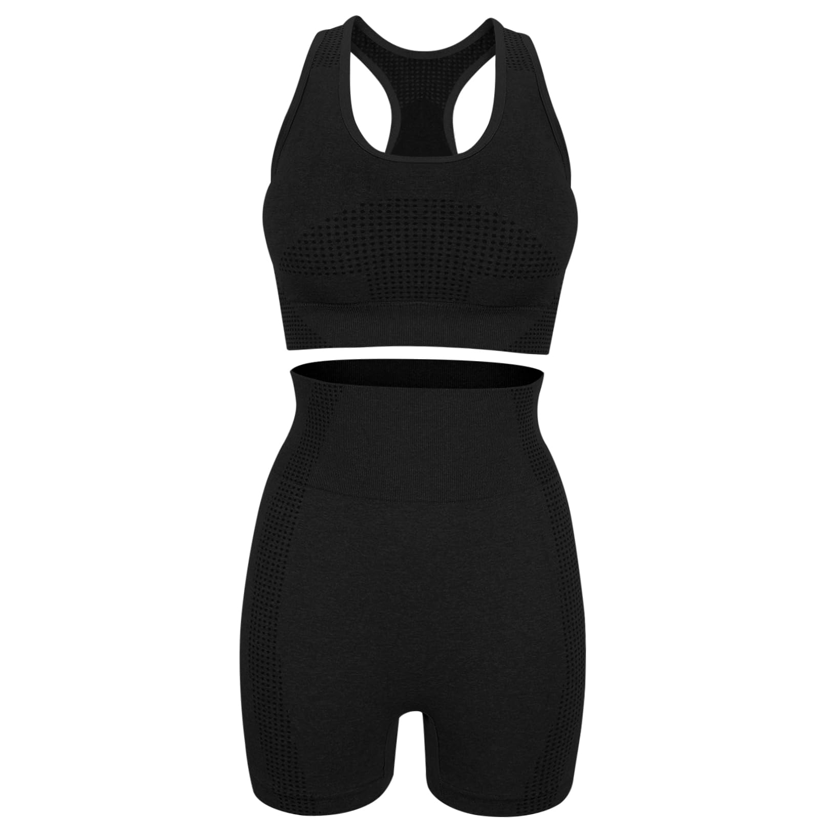 1set Womens Yoga Outfit High Elasticity Workout Clothes Lightweight and Breathable Gym Set Comfortable and Stylish Activewear for