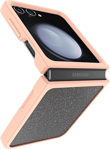 Miniatura 4 de OtterBox Galaxy Z Flip5 Thin Flex Series - Sweet Peach (transparente), ultra delgada, funda rígida con bordes suaves, compatible con 5G y carga