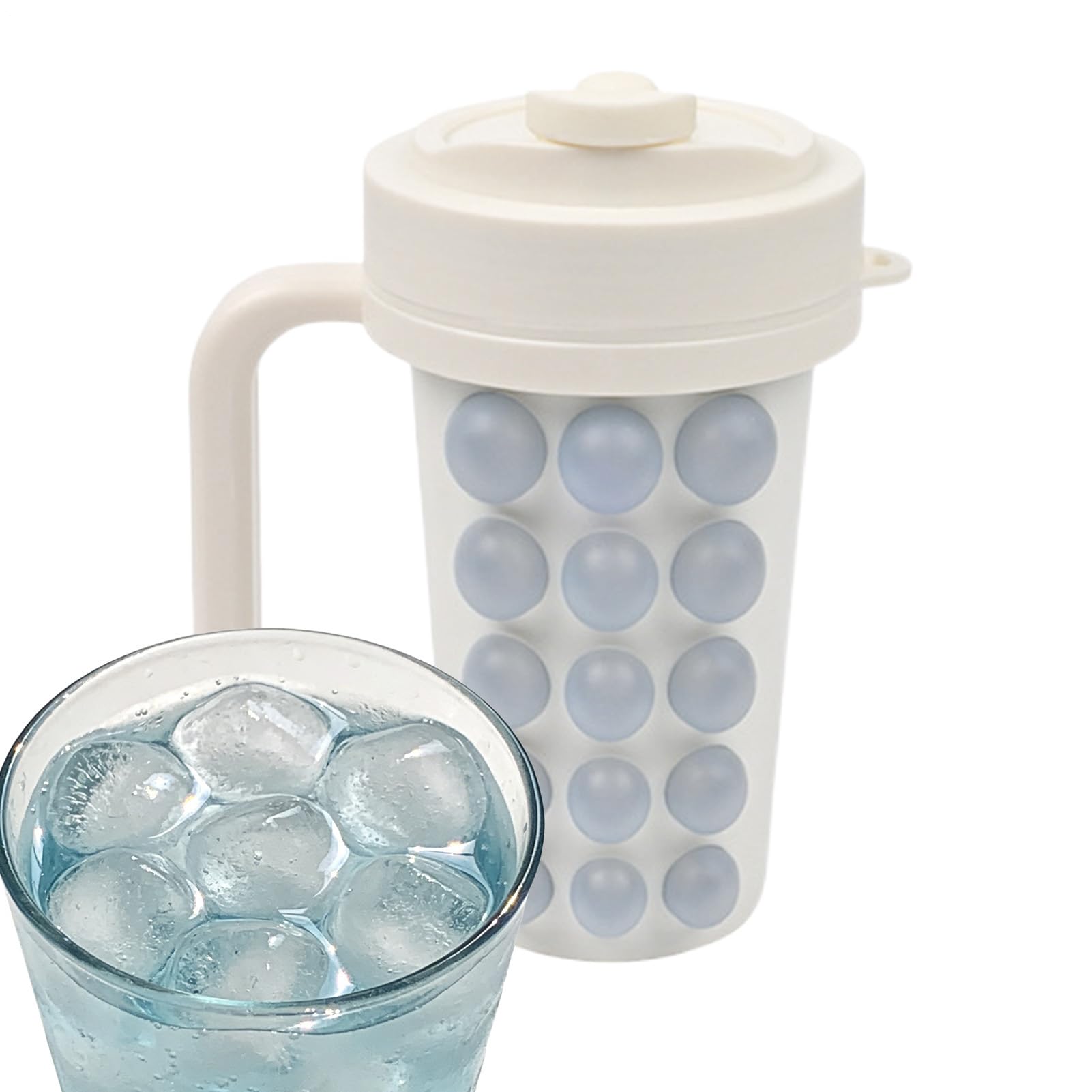 Forma do kostek lodu Tacka do Zamrażarki Wyciskana Kitchen ze Słomką