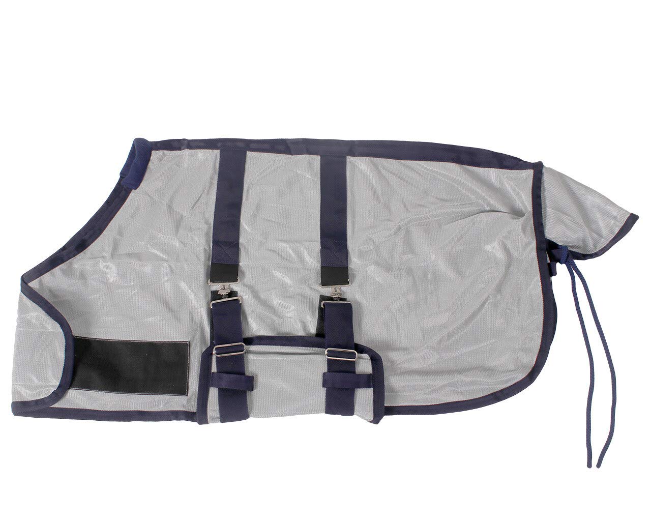 netproshop Fohlen Fliegendecke mit Schweiflatz Fohlenfliegendecke grau Gr. 65 und 80, Groesse:95, Farbe:Hellgrau