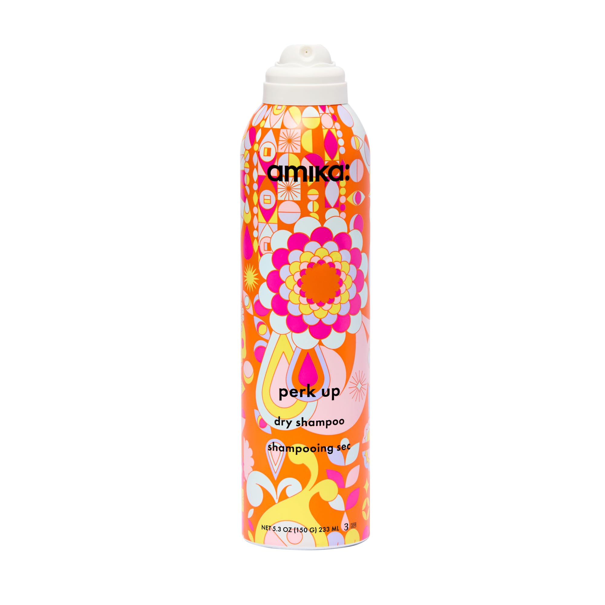 amika perk up talc-free dry shampoo | refreshes roots with a voluminous ‘oomph’ between washes, no white residue, absorbs oil + reduces odor, for all hair types