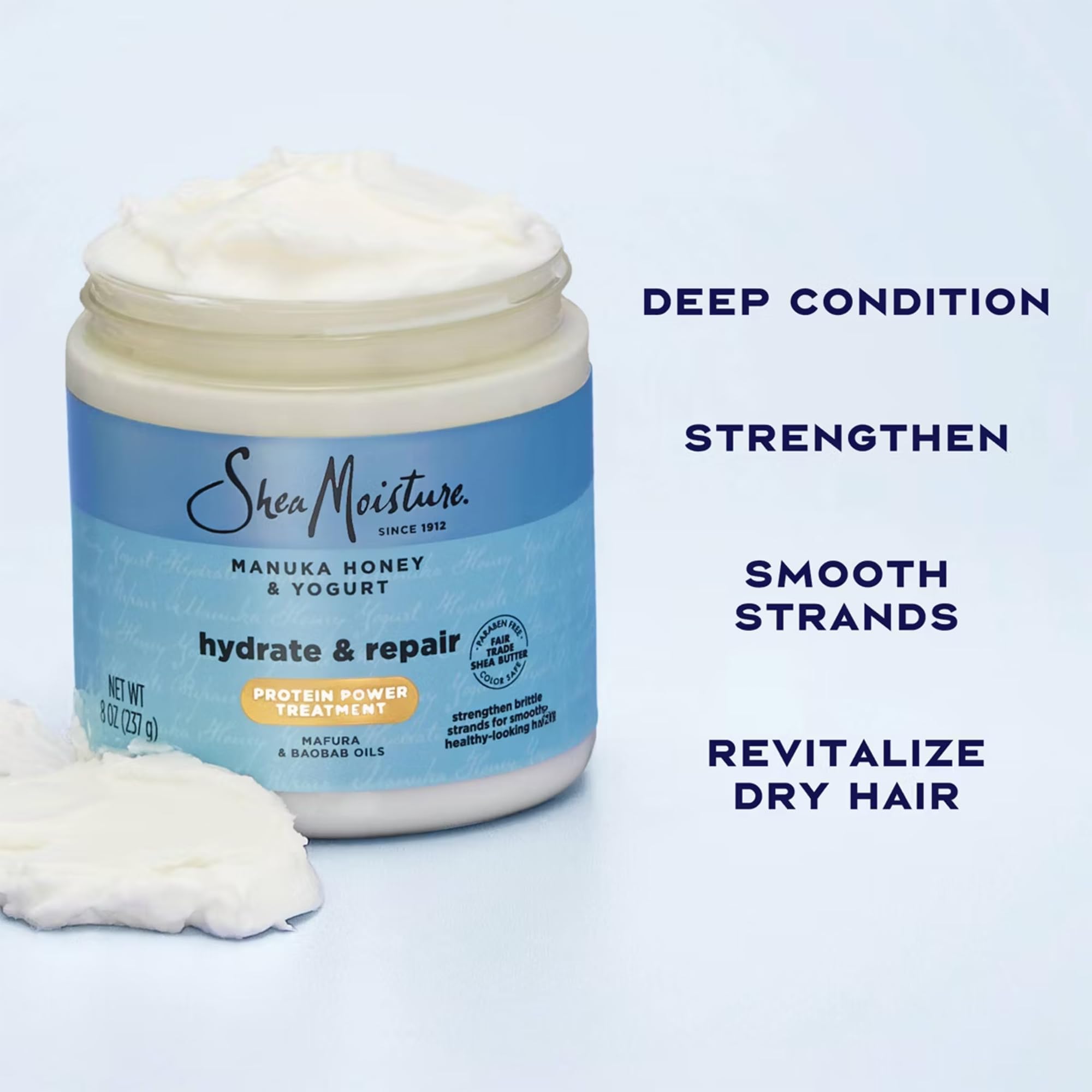 Shea Moisture Manuka Honig und Joghurt Hydrate + Repair / Shampoo / Conditioner / Protein Power Treatment (Masque) / Geschenkset / Deal
