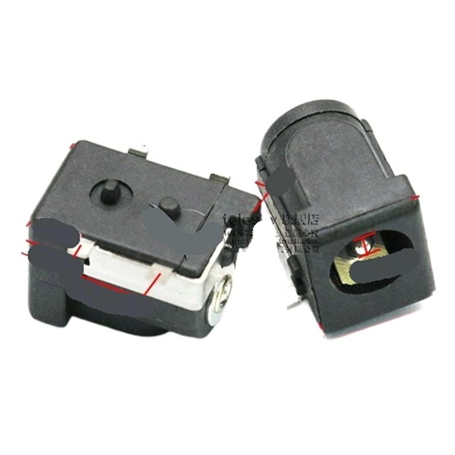 DC Power and Socket Male and Female Connector Adapter Conversion Female Male 5.5-2.1/2.5MM3.5(DC005 5.5-2.1)