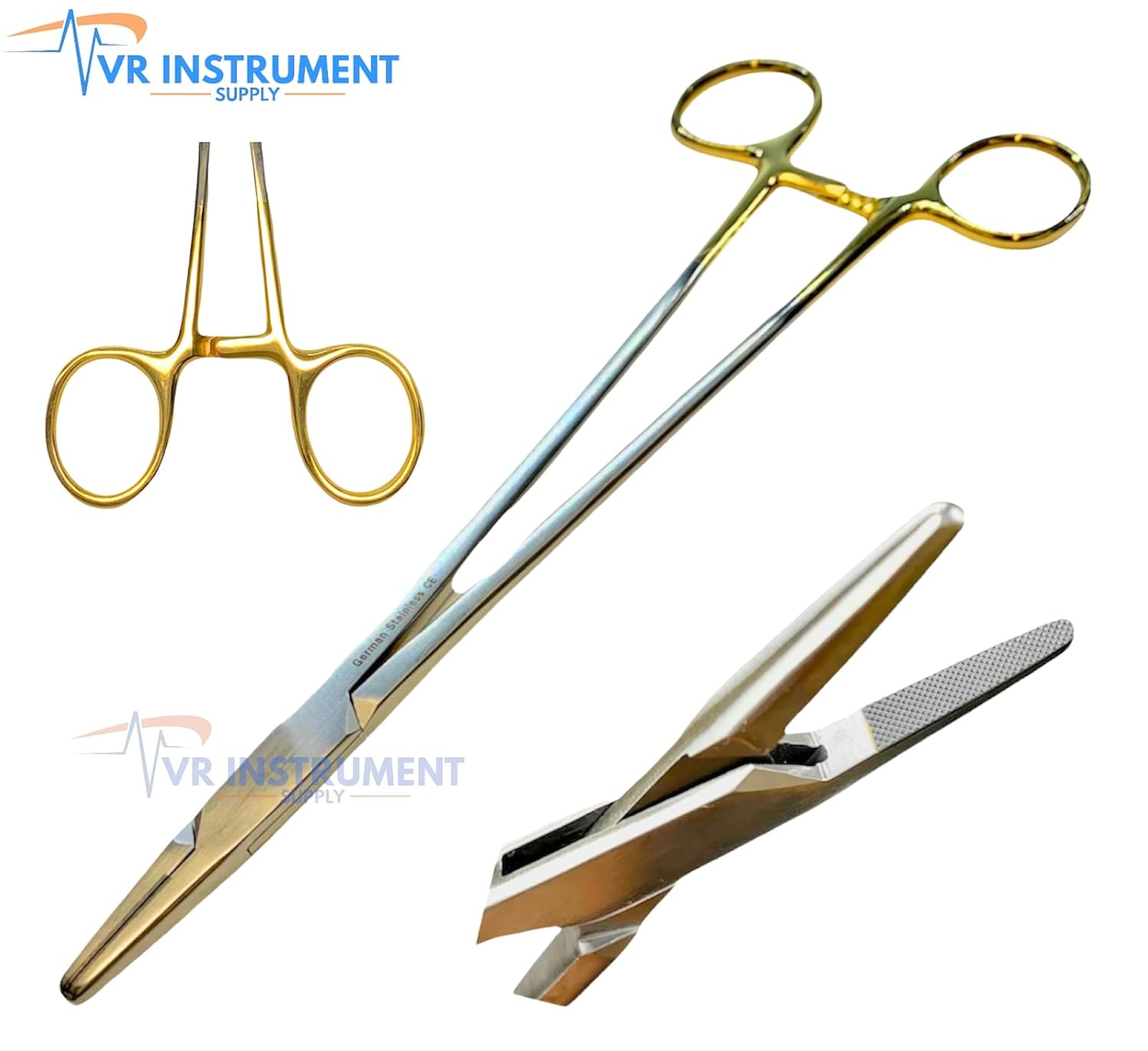Germany Tungsten Carbide Inserts Mayo Hegar T/C Needle Holder Driver Serrated Surgical Veterinary Tools 9 inch