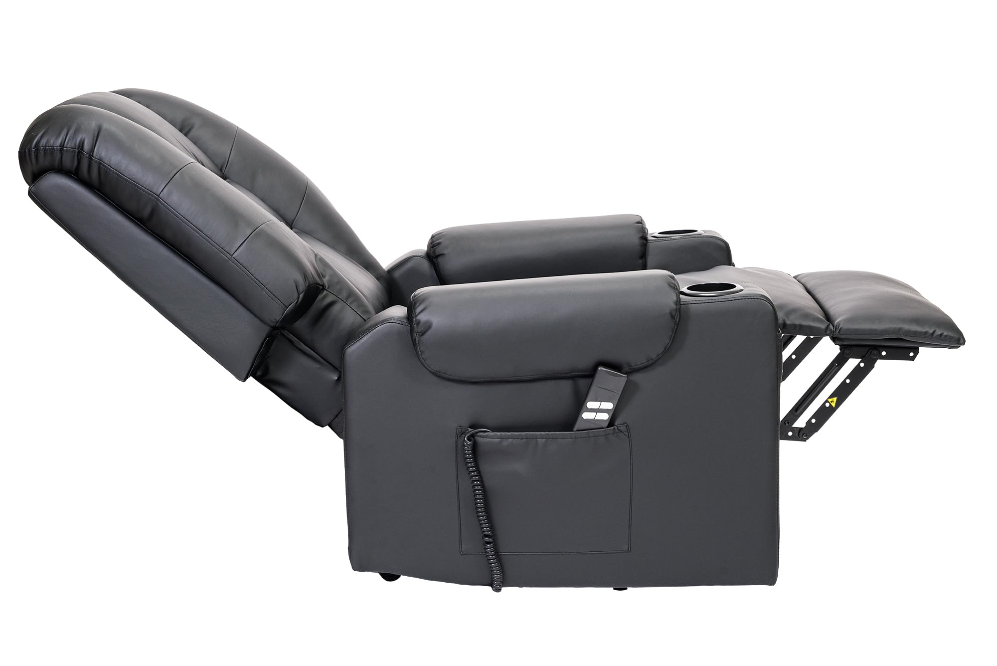 POLTRONE ITALIA Bonny Detraibile 19% Poltrona Relax Alzapersona 2 motori, reclinazione indipendente schienale pediera. Vibromassaggio Seduta indeformabile Nero