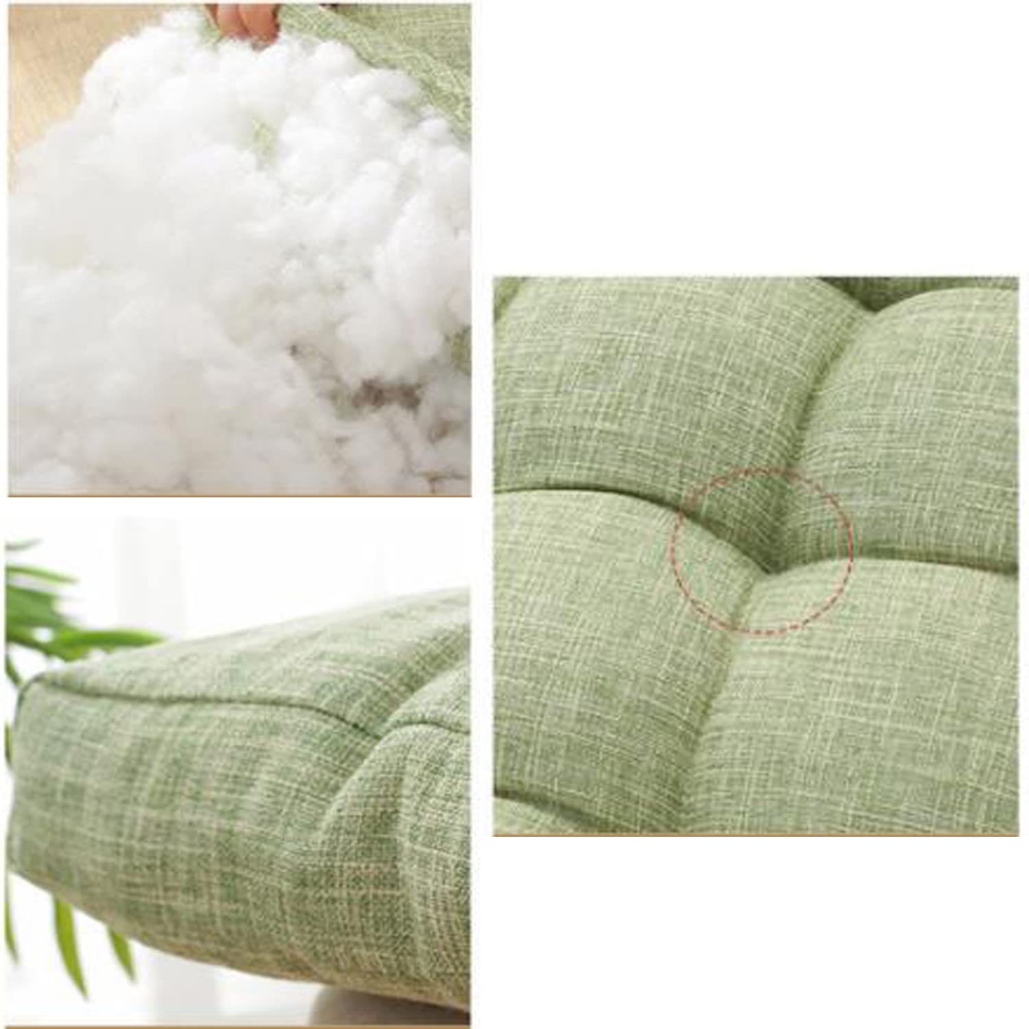 WanJing Chair Pad for Office Home Soft Thick Chair Cushion 21x21x3inch Square Durable Seat Cushion for Dining Kitchen Chairs, Office Chairs, Hardwood Floors,Set of 2,Coffee