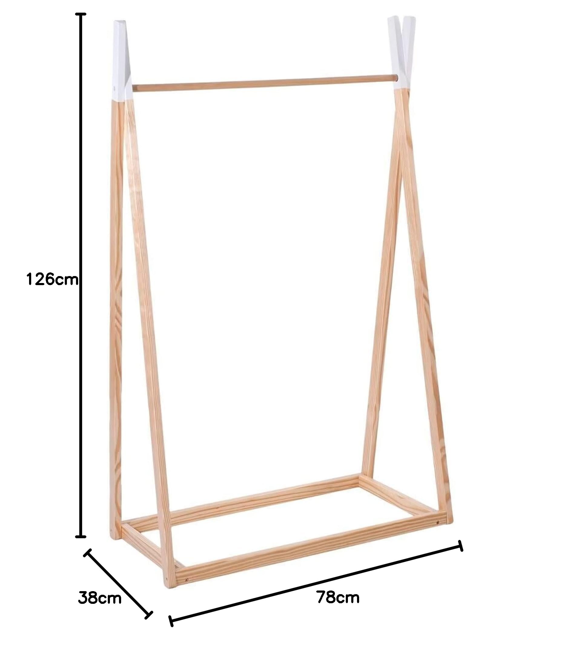 ATMOSPHERA CREATEUR D'INTERIEUR - Appendiabiti in legno per bambini 78x126cm
