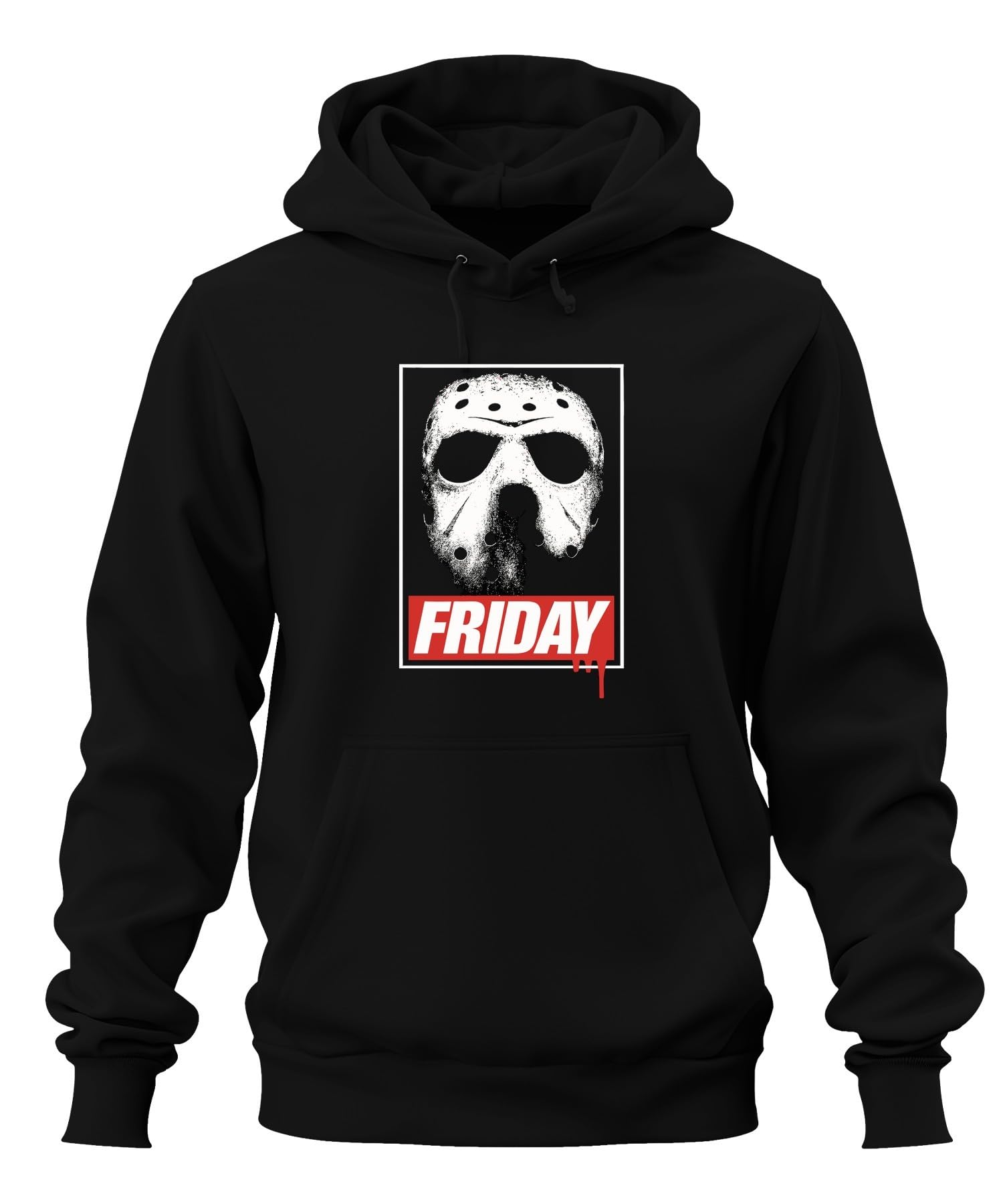 Friday maska hokejowa Jason piątek 13 horror retro grunge krew unisex bluza z kapturem