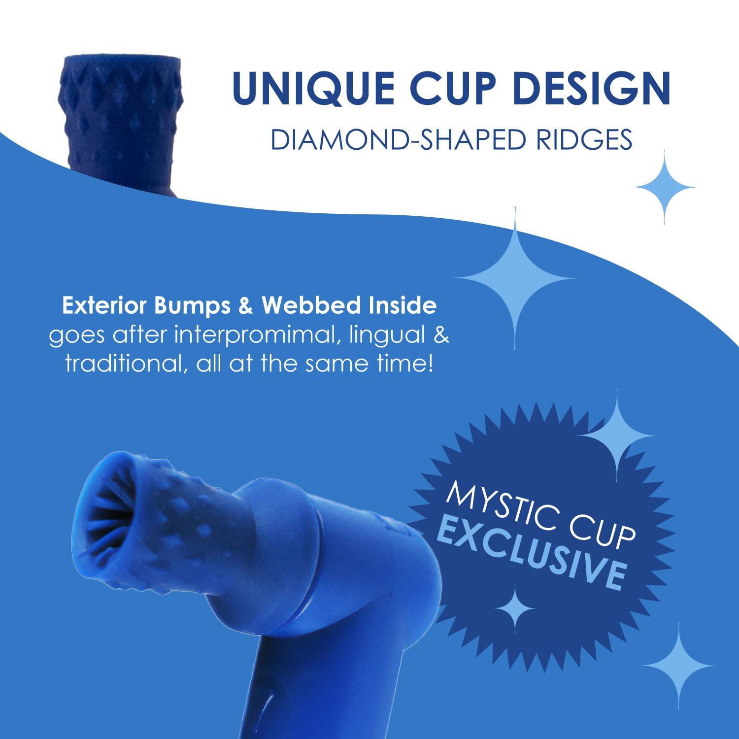 Prophy Angles 100% Latex-Free Cups for No Fatigue Grip, Less Splatter and Better Flaring for Subgingival Access, Mystic (Pack of 100)