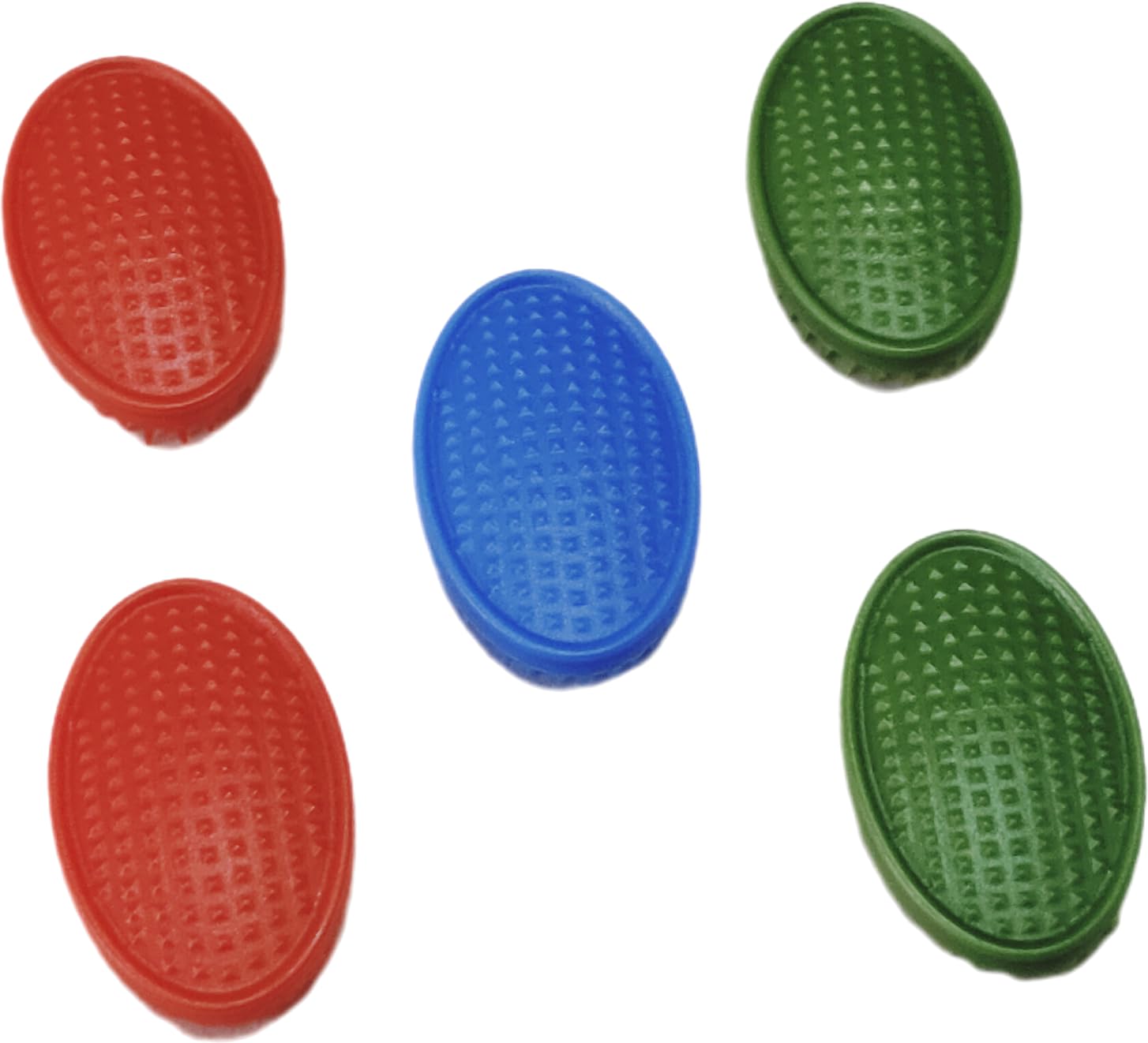 Soap Holder for Bathroom Case Dish Plate Base Saver Case Stand Press Pad Drill Free Crown Type for Travelling Kitchen Plastic Small 4.5 x 3 cm Oval Multicolor (5)