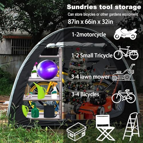 Tienda de campaña para bicicletas pequeño cobertizo exterior Oxford 210D 6