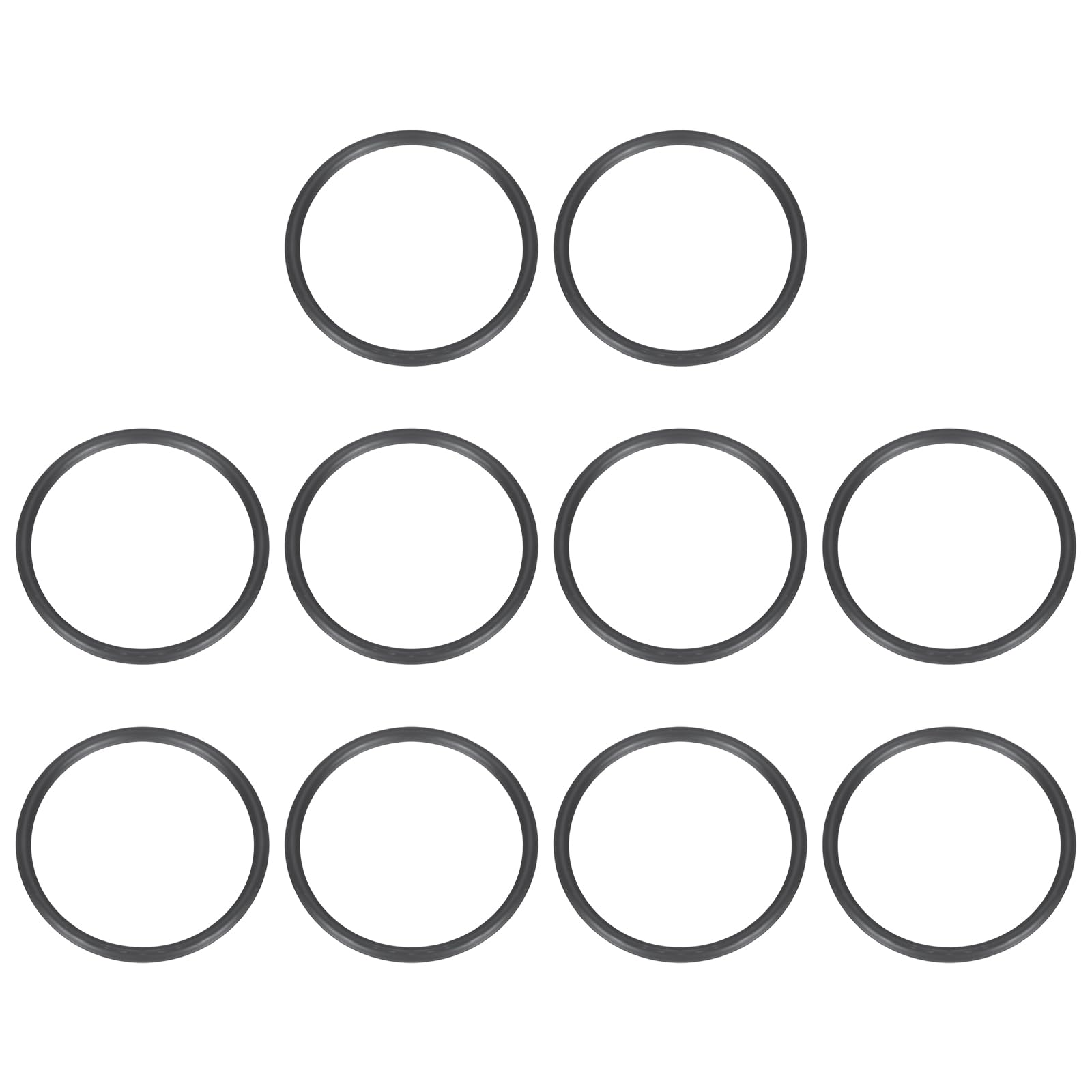 sourcing map 10Pcs AS-135 O-rings, EPDM O-Rings 1-15/16" ID, 3-27/32" OD, 3/32" Width Rubber Gasket Sealing Washers for Water Pipe Seals Water Connections Sinks (70 Durometer, Black) โ image 1