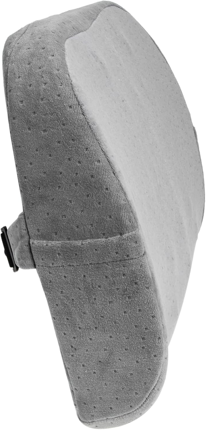 Healifty Memory Foam Lumbar Support Pillow for Car Seats and Office Chairs Breathable Comfortable Waist Cushion with Soft Texture Fit for Lower and Posture Correction