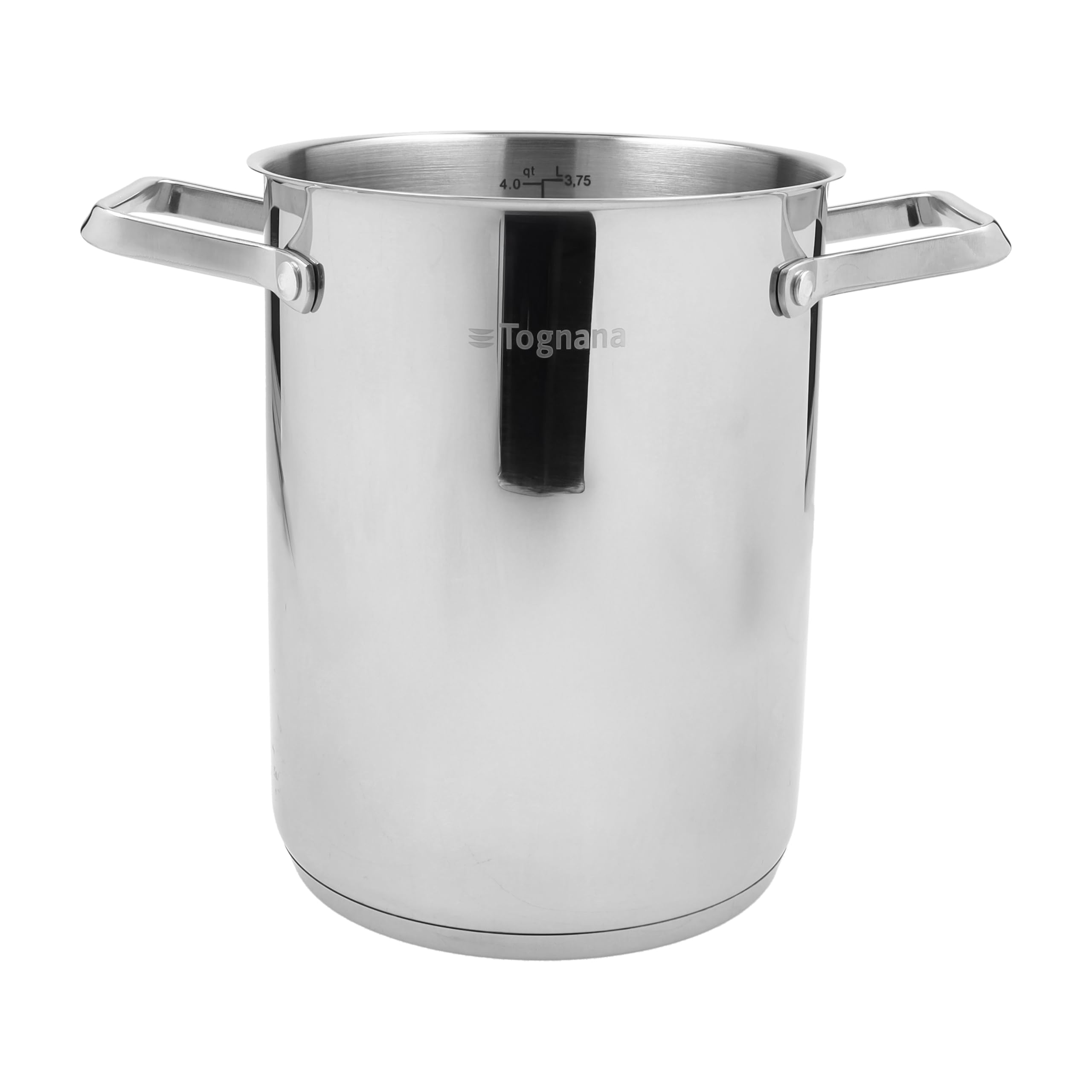 Tognana Iconiqa, asparagera 16 cm con coperchio, acciaio, argento