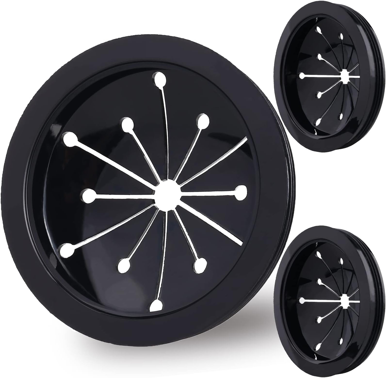 3 Packs Garbage Disposal Splash Guard Sink Baffle, 3-1/8 Inch Food Waste Disposer Accessories, Suitable for Waste King, Whirlaway and GE Models