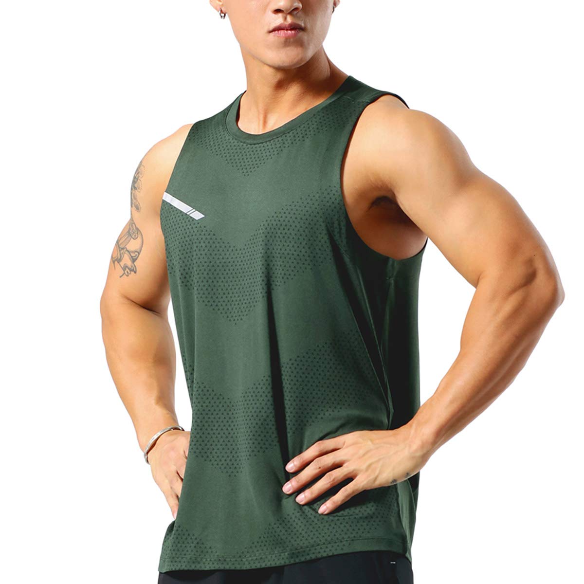 Allthemen 3er Pack Herren Tank Top Sport Sommer Tanktop Schnelltrocknendes Muskelshirt Achselshirts Ärmelloses Fitness Shirt