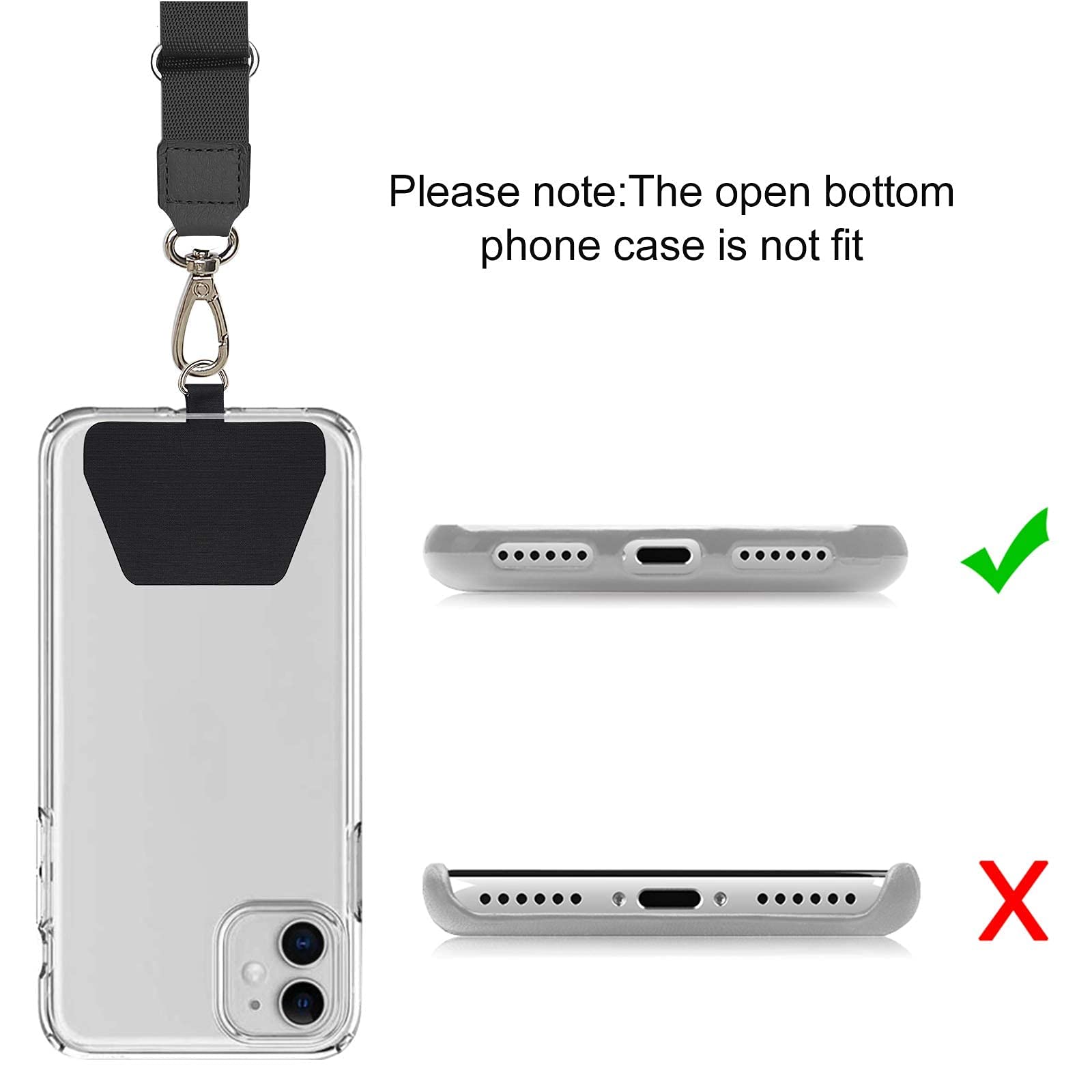 Takyu Telephone Cou - Coque Pour IPhone SE 2020 Avec Cordon