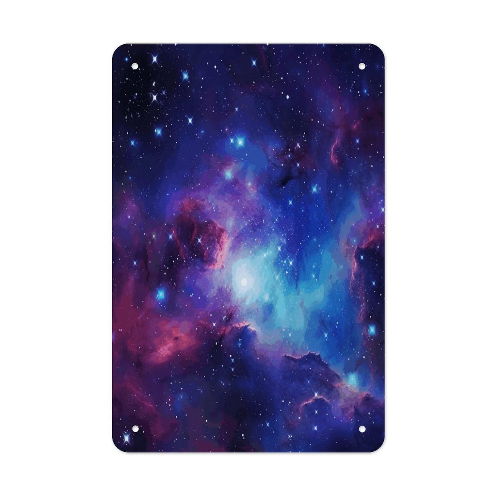 VstaDank Galaxy Metal Tin Signs Personalized Wall Art Prints Decoration Art Poster Funny Vintage Tin Sign Iron Sheet Painting Metal Signboard Decor Painting for Wall Decor