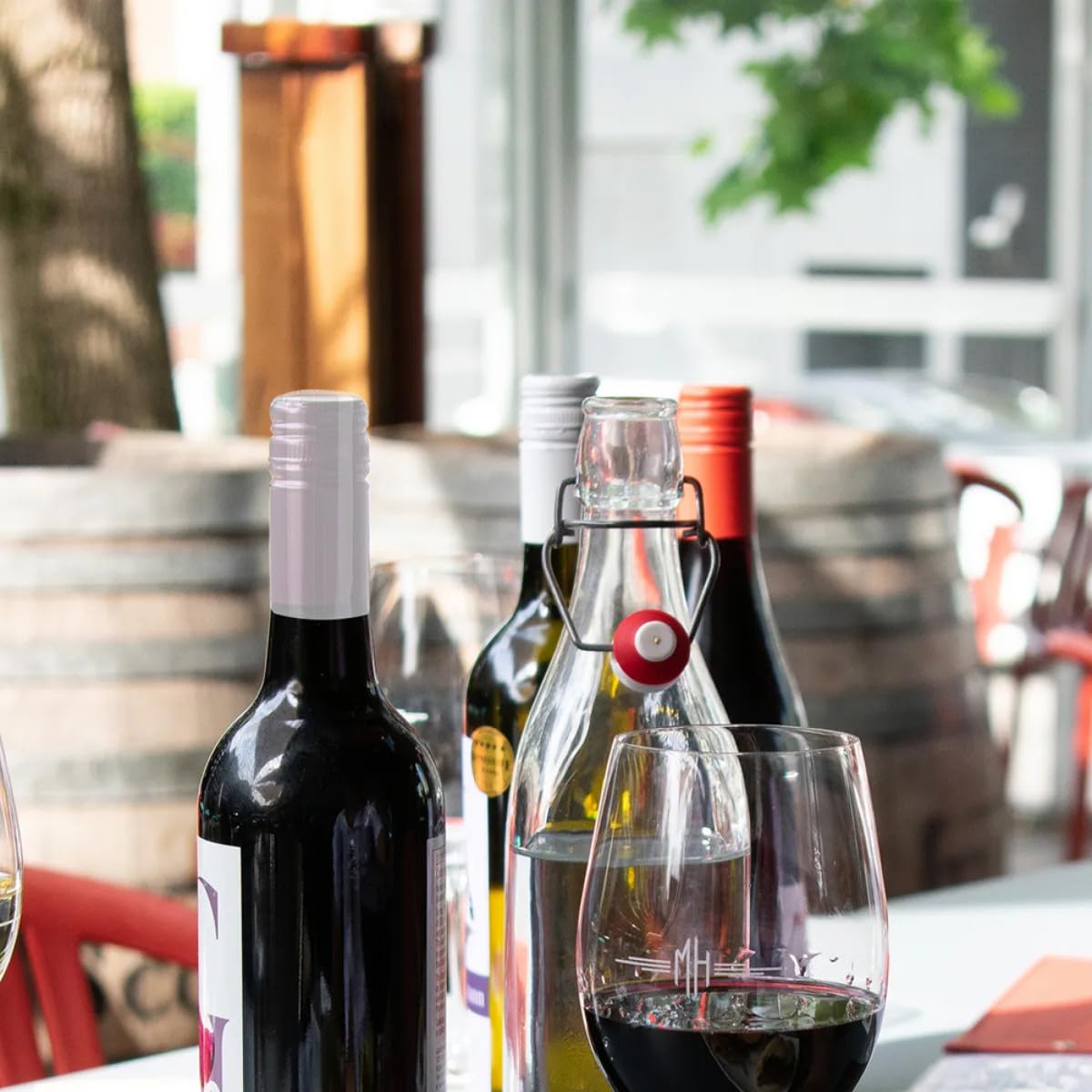 Garneck 200 Capsule Termoretraibili Trasparenti per Bottiglie di Vino 30Mm Tappi Sigillanti Linguetta Staccabile per Enoteche Pub e Cantine Materiale Plastico Pratico e Resistente