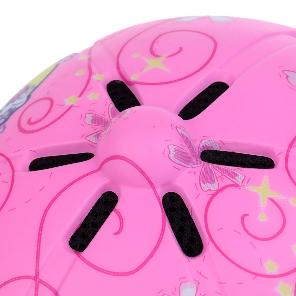 Casque d'équitation pour Enfant réglable Chevaux Sport Équipement de Protection Schnee Rosa