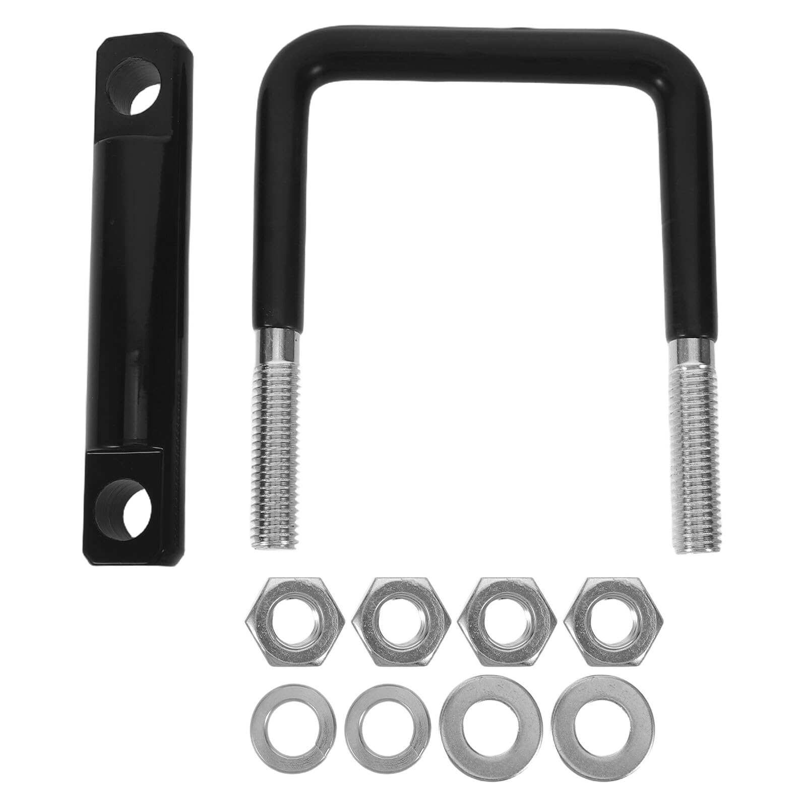 ULTECHNOVO Abrazadera de Enganche 2.5 Pulgadas de Acero al Carbono Negra