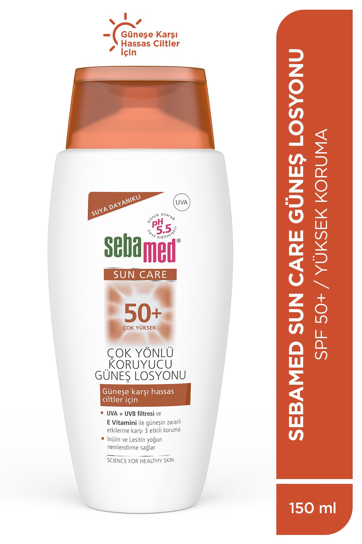 Sebamed Sun Care SPF 30 UVA/UVB Filtresi ve E Vitamini Üçlü Yüksek Koruma Çok Yönlü Güneş Losyonu 150 ml