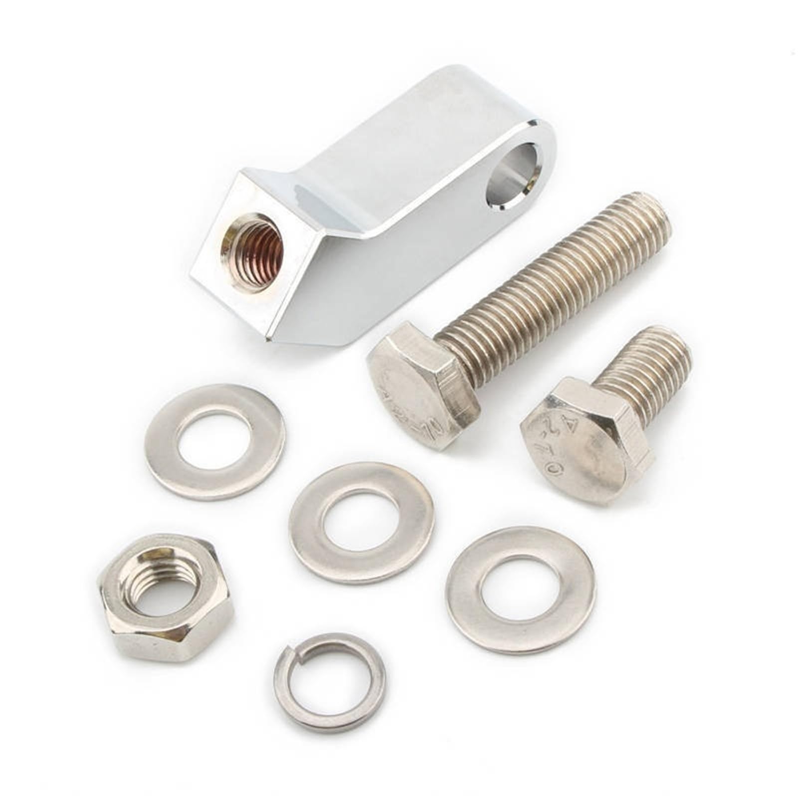 Aueeyhdo A Headlight Repair Kit Bracket Fit For Harley Sportster Softail Bobber Chopper Motorcycle Headlight Mounting Block Bracket Extension Kit(A)