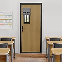 Vista 115 de HOMEIDEAS Cortinas opacas de aula para puerta delantera, cubierta de ventana de puerta de aula, persianas de privacidad con aislamiento térmico