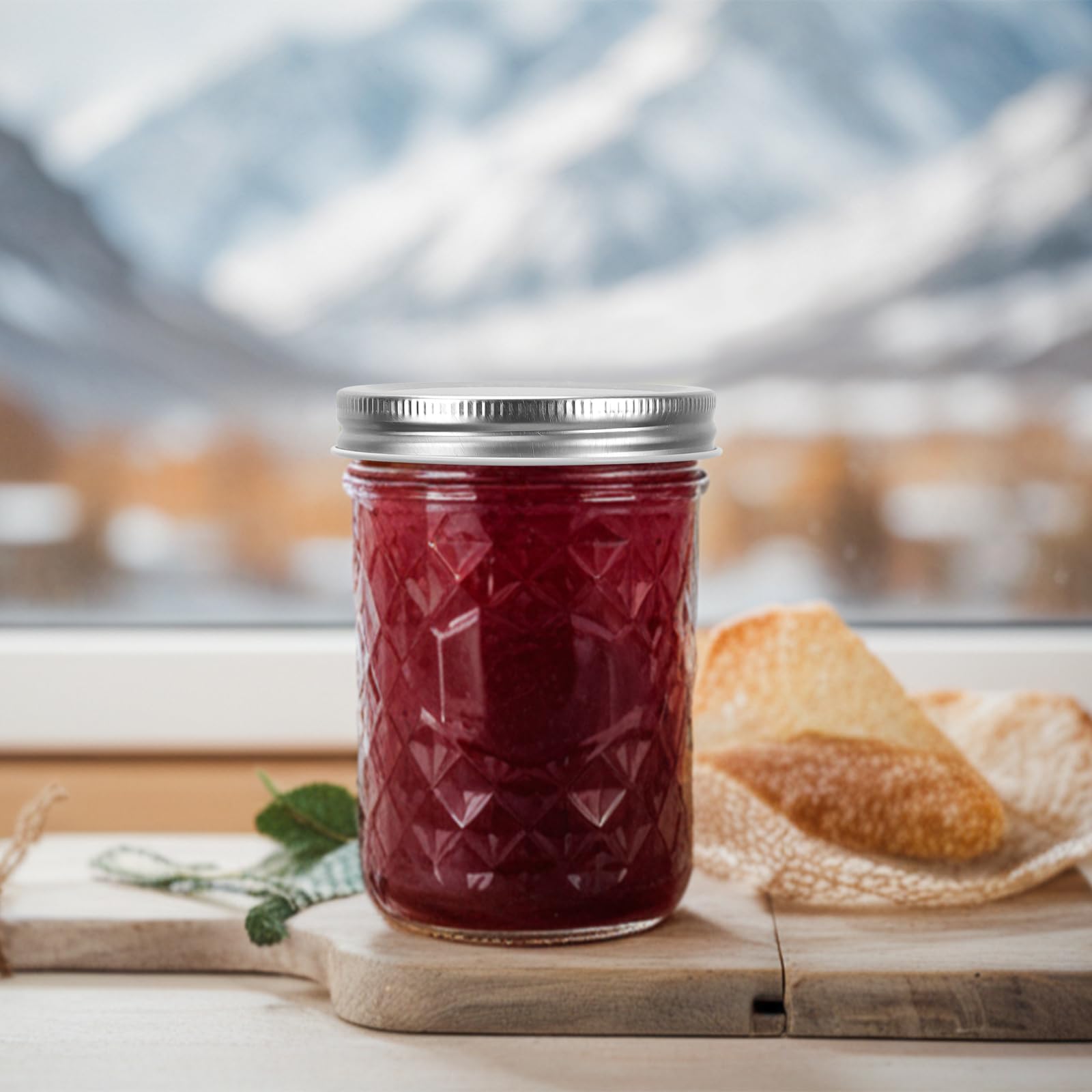 Eathtek Słoiki Mason o pojemności 480 ml, 15 szt., z hermetycznymi pokrywkami, idealne do sałatek, przygotowywania posiłków, wytrwałości, marynowania, dżemu, miodu