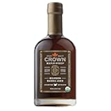 Crown Maple Bourbon Barrel Aged Organic Maple Syrup, 25 Fl Oz, Pancakes, Flavor Cocktails, Marinades and Sauces