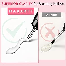 Makartt No Wipe Rhinestone Glue for Nails, 30G Super Strong Nail Charm Glue Bling Gel for 3D Decorations Nail Art Gems Jewelry Diamond for Nail Techs Supplies Beginners, Nail Lamp Required