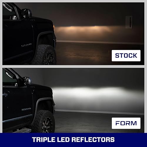 Miniatura 7 de Faros reflectores LED secuenciales compatibles con GMC Sierra 1500/2500/3500 2014-2018 (par)