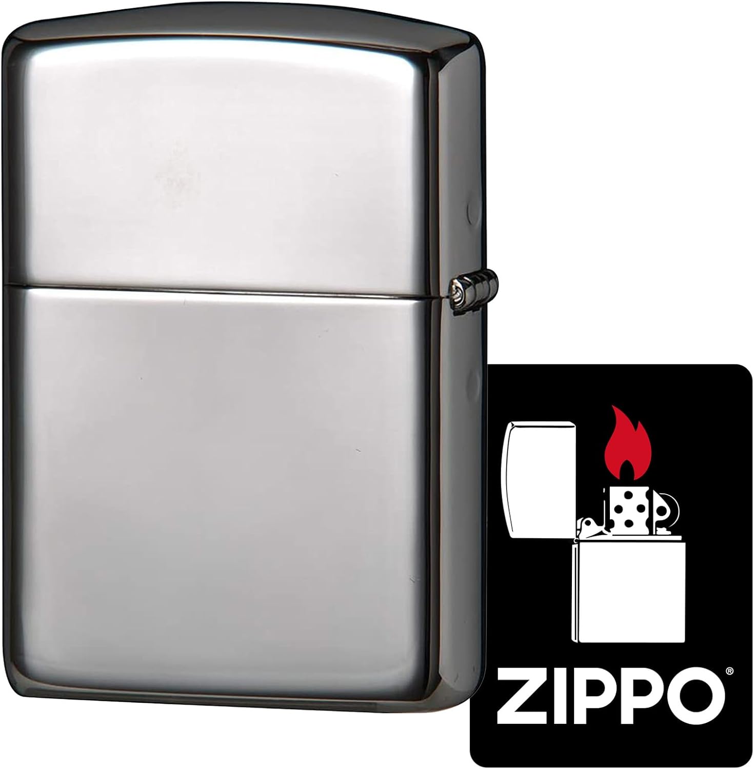 Zippo Platinum Plating Windproof Brass Lighter Armor with Special Sticker 162PT