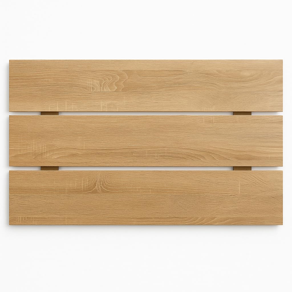 DUPI Cabecero de Cama de 110 cm Aitana | Estilo Nórdico | para Camas de 90/105 cm | Incluye Herrajes para Pared | Fácil Limpieza | Individual | Madera | Taupe